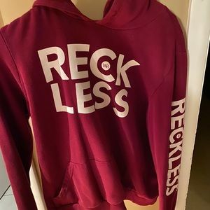 Reckless hoodie red/burgundy
